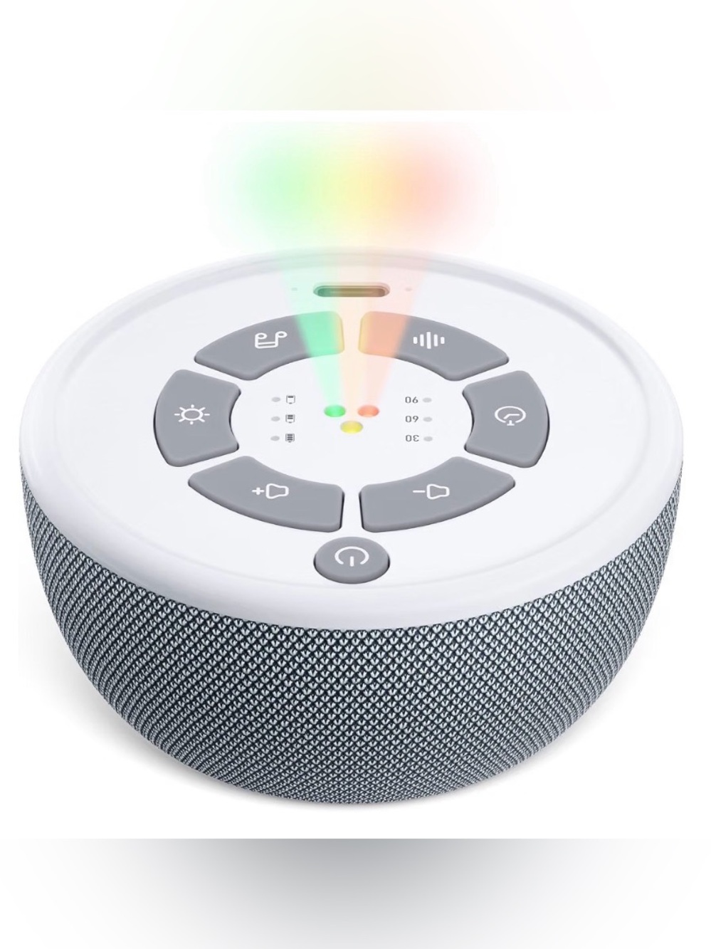NIB -Dreamegg Portable White Noise Sound Machine, 4-7-8 Guided Visual Meditation